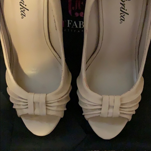 Paprika Blush Platform Peeptoe Heels Size 7 - Picture 5 of 5